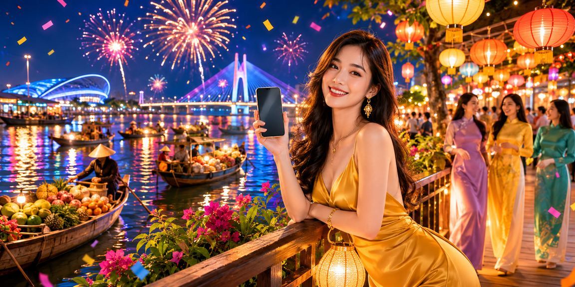 Người chơi nhận bonus VIP tại chợ đêm Cần Thơ với không khí sôi động